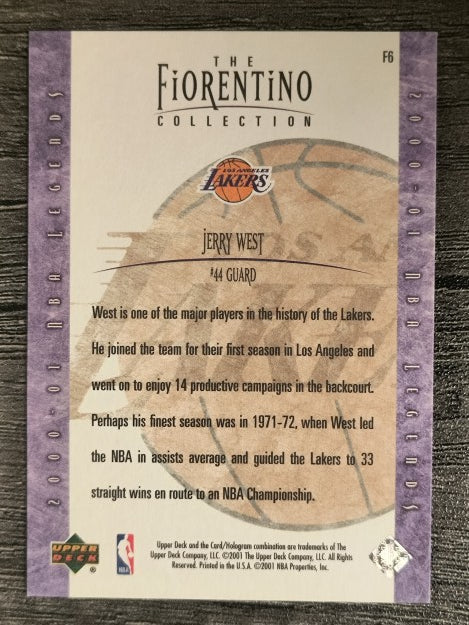 2001-02 Upper Deck Legends Fiorentino Collection #F6 Jerry West