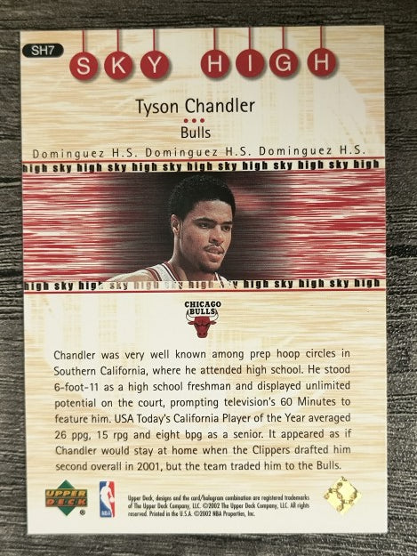 2001-02 Upper Deck Sky High #SH7 Tyson Chandler