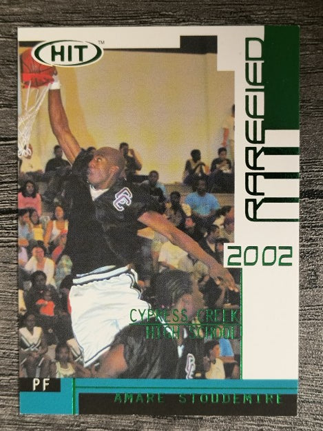 2002 SAGE HIT Rarefied Emerald #R36 Amare Stoudemire