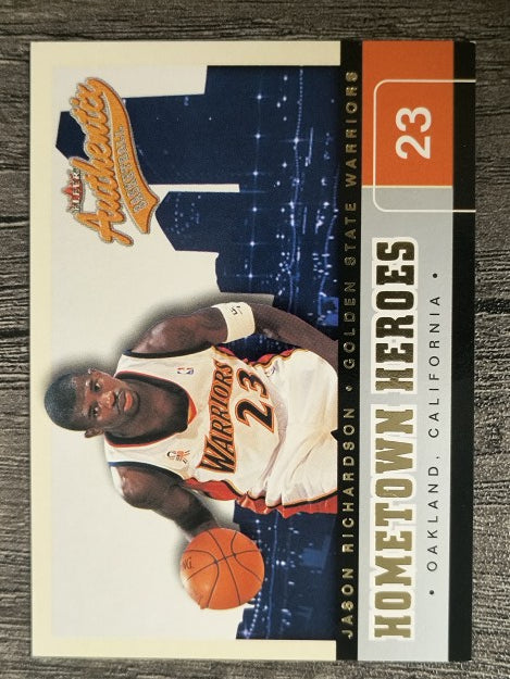 2002-03 Fleer Authentix Hometown Heroes Gold #13 Jason Richardson