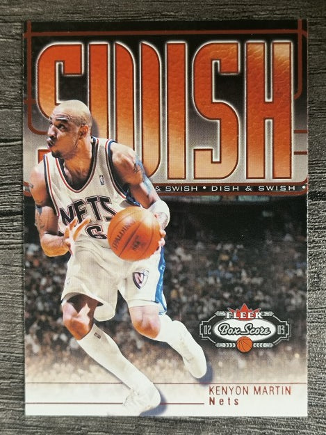 2002-03 Fleer Box Score Dish and Swish #12 Kenyon Martin