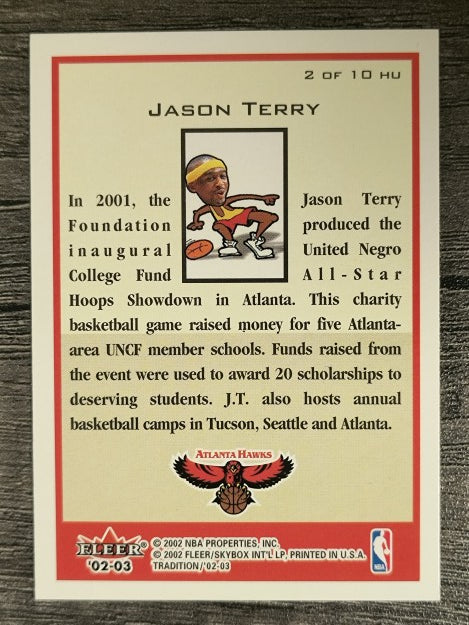 2002-03 Fleer Tradition Heads Up #2 Jason Terry