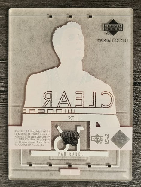 2002-03 UD Glass #97 Pau Gasol CW