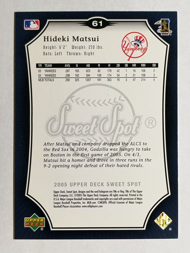 2005 Sweet Spot #61 Hideki Matsui