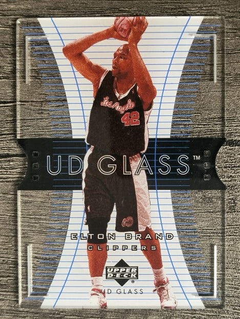2003-04 UD Glass Plexi-Glass #22 Elton Brand (EXMT)