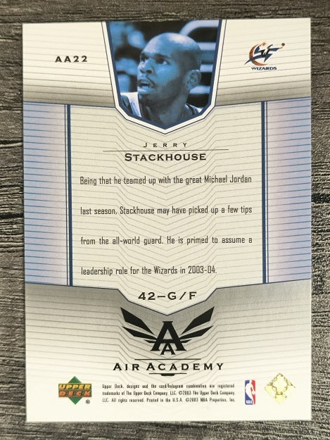 2003-04 Upper Deck Air Academy #AA22 Jerry Stackhouse