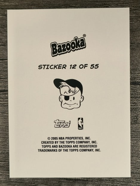 2004-05 Bazooka 4-on-1 Stickers #12 Luke Walton/Damon Stoudamire/Mike Bibby