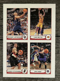 2004-05 Bazooka 4-on-1 Stickers #12 Luke Walton/Damon Stoudamire/Mike Bibby