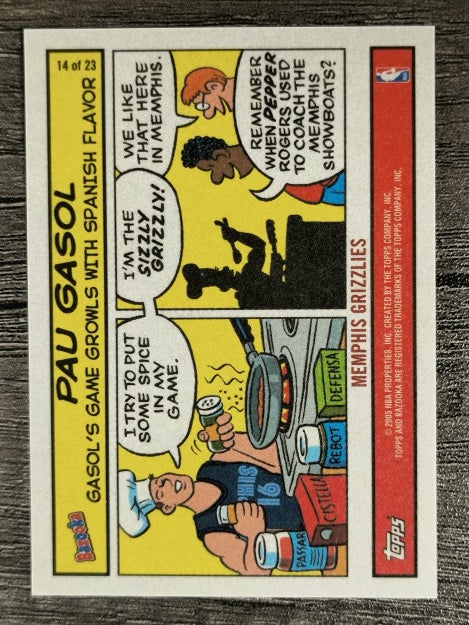 2004-05 Bazooka Comics #14 Pau Gasol