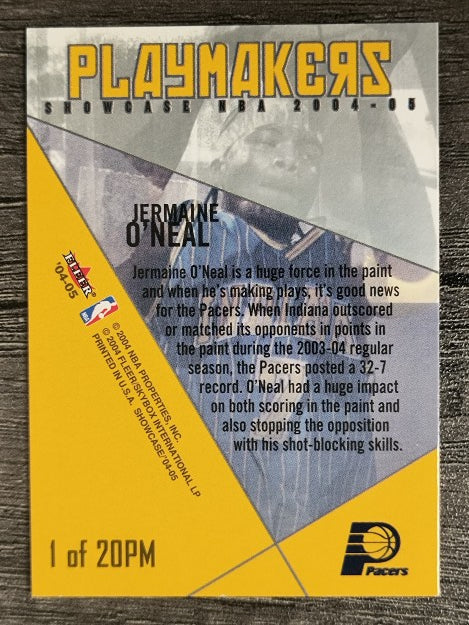 2004-05 Fleer Showcase Playmakers #1 Jermaine O'Neal