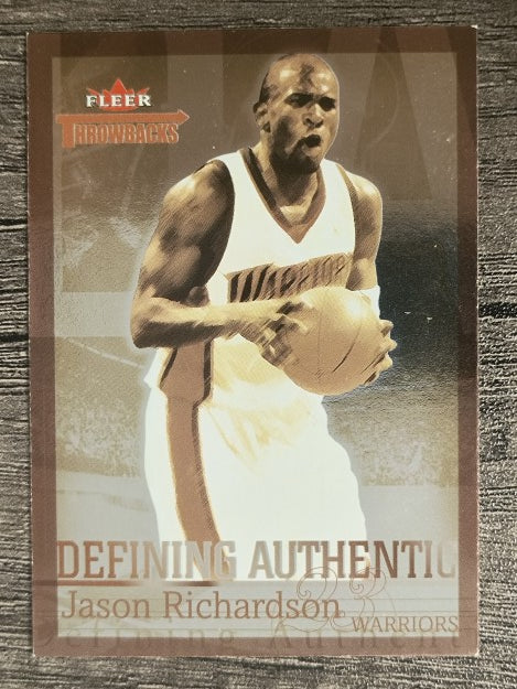 2004-05 Fleer Throwbacks Defining Authentic #11 Jason Richardson