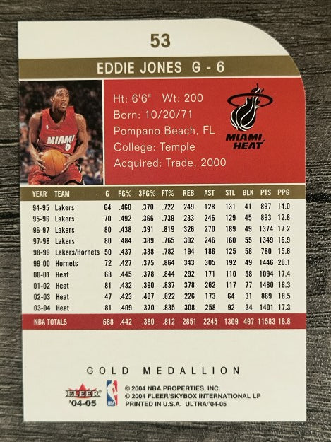 2004-05 Ultra Gold Medallion #53 Eddie Jones