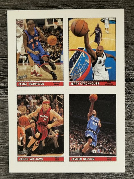 2005-06 Bazooka 4-on-1 Stickers #35 Crawford/Jerry Stackhouse/Williams/Nelson