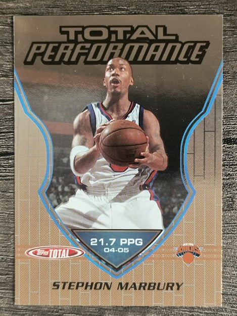 2005-06 Topps Total Performance #TP12 Stephon Marbury