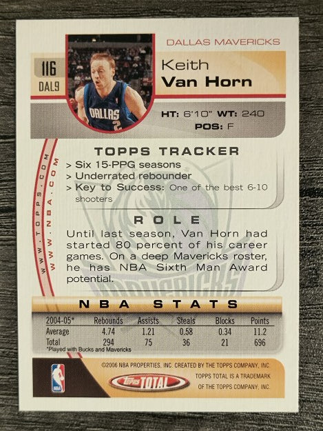 2005-06 Topps Total Silver #116 Keith Van Horn