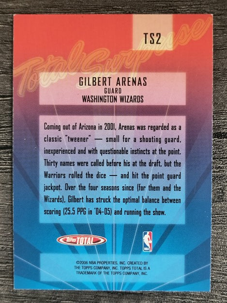 2005-06 Topps Total Surprise #TS2 Gilbert Arenas