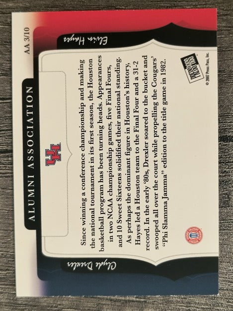 2006-07 Press Pass Legends Alumni Association #3 Clyde Drexler/Elvin Hayes (NM)
