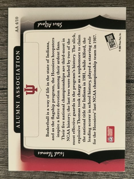 2006-07 Press Pass Legends Alumni Association #4 Isiah Thomas/Steve Alford