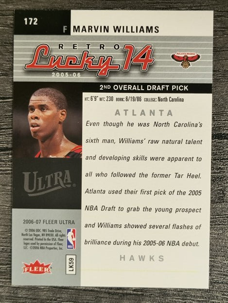 2006-07 Ultra #172 Marvin Williams L14 Ret