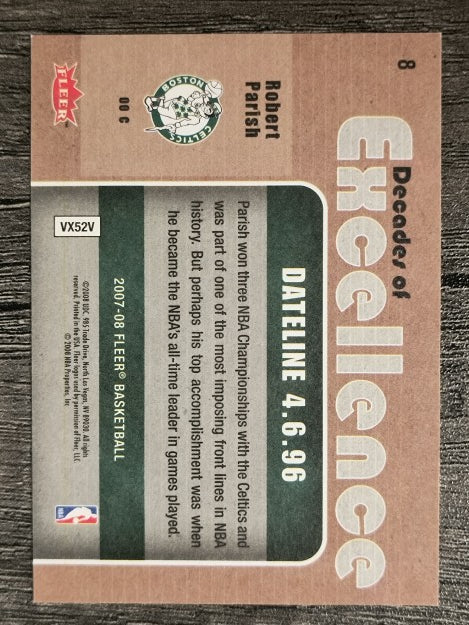 2007-08 Fleer Decades of Excellence #8 Robert Parish