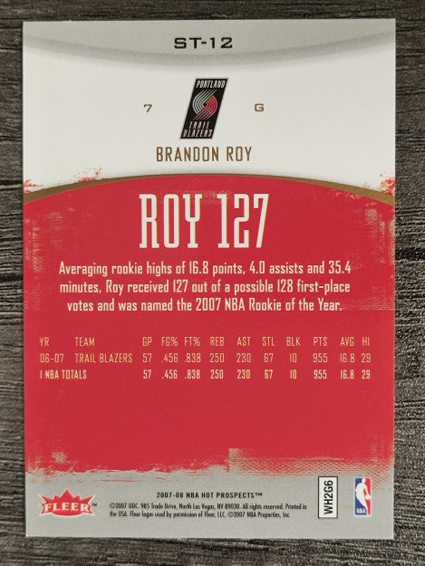 2007-08 Fleer Hot Prospects Stat Tracker #ST12 Brandon Roy