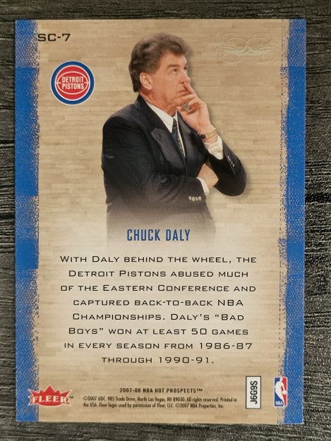 2007-08 Fleer Hot Prospects Supreme Court #7 Chuck Daly
