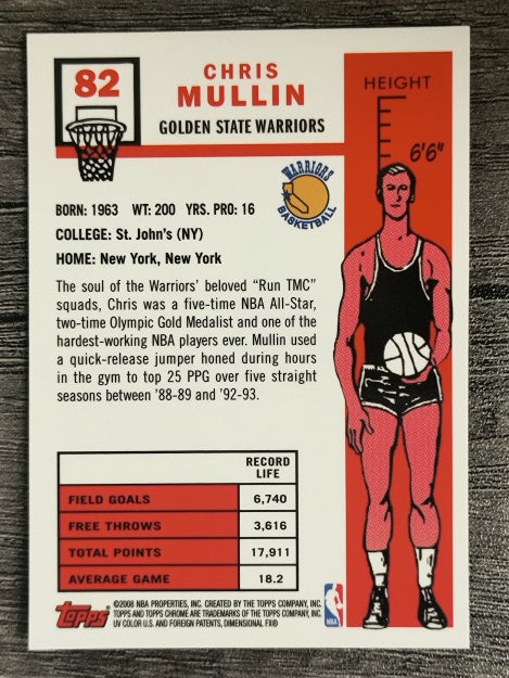 2007-08 Topps Chrome 1957-58 Variations #82 Chris Mullin