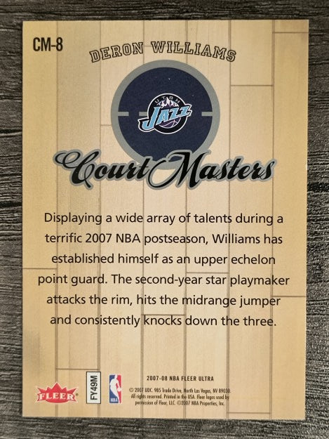 2007-08 Ultra SE Court Masters #CM8 Deron Williams