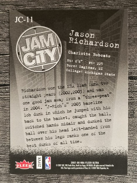 2007-08 Ultra SE Jam City #JC11 Jason Richardson