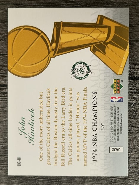 2007-08 Upper Deck First Edition Champions of the Court #CCJH John Havlicek