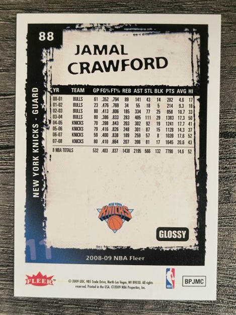 2008-09 Fleer Glossy #88 Jamal Crawford