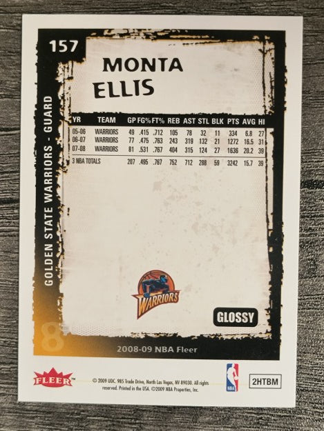 2008-09 Fleer Glossy #157 Monta Ellis