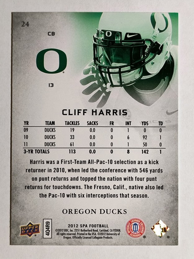 2012 SP Authentic #24 Cliff Harris