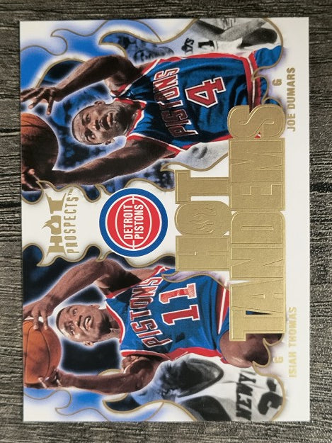 2008-09 Hot Prospects Hot Tandems #HT4 Isiah Thomas/Joe Dumars