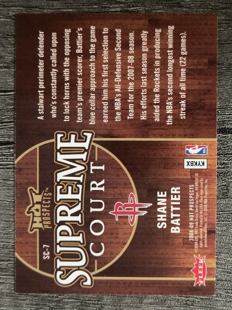 2008-09 Hot Prospects Supreme Court #SC7 Shane Battier