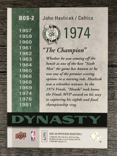 2008-09 Upper Deck Celtics Dynasty #BOS2 John Havlicek