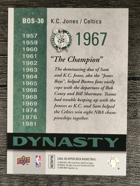 2008-09 Upper Deck Celtics Dynasty #BOS30 K.C. Jones