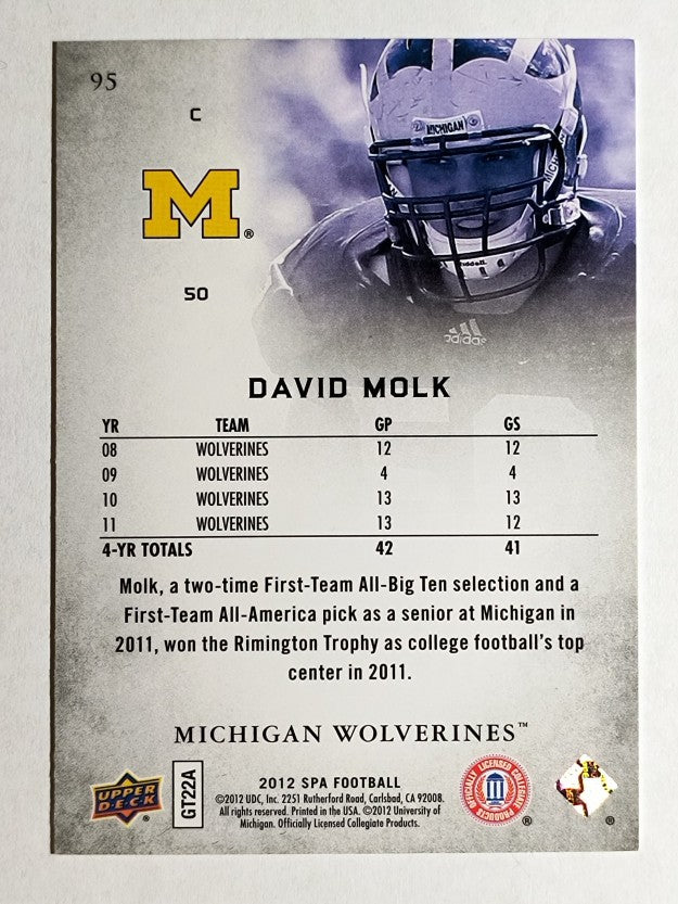 2012 SP Authentic #95 David Molk
