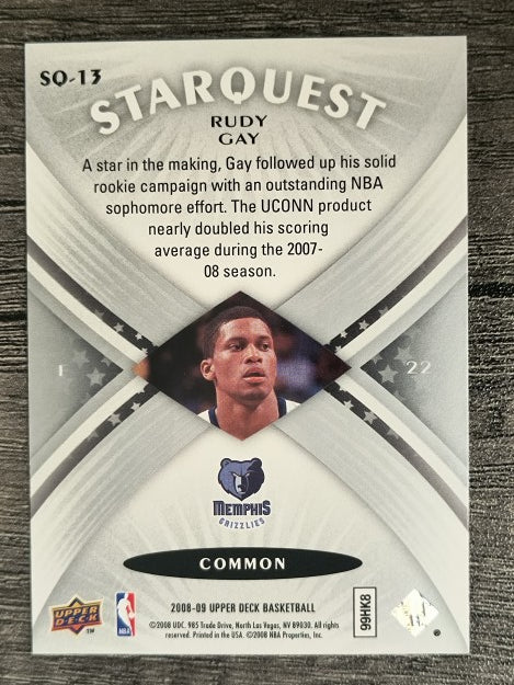 2008-09 Upper Deck Starquest #SQ13 Rudy Gay