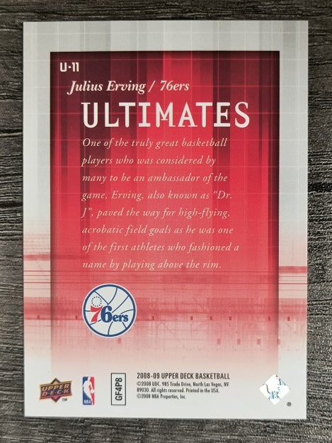 2008-09 Upper Deck Ultimates #U11 Julius Erving (EXMT)