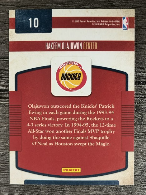 2009-10 Classics Classic Greats #10 Hakeem Olajuwon