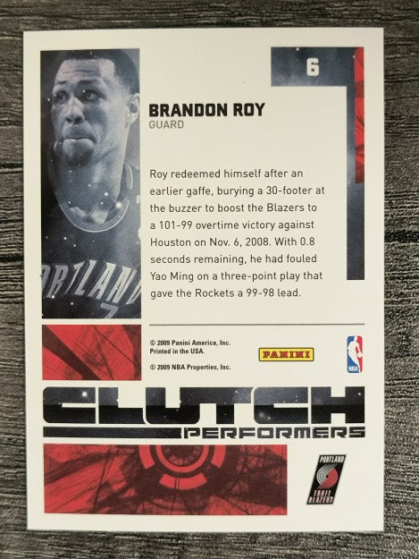 2009-10 Donruss Elite Clutch Performers #6 Brandon Roy