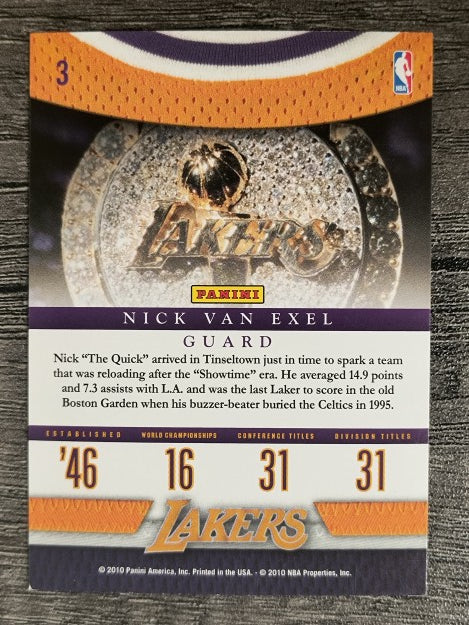 2009-10 Panini Season Update Lakers Legacy #3 Nick Van Exel