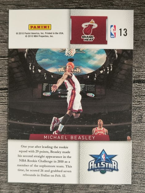 2009-10 Panini Season Update Rookie Challenge #13 Michael Beasley