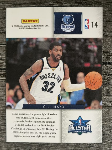 2009-10 Panini Season Update Rookie Challenge #14 O.J. Mayo