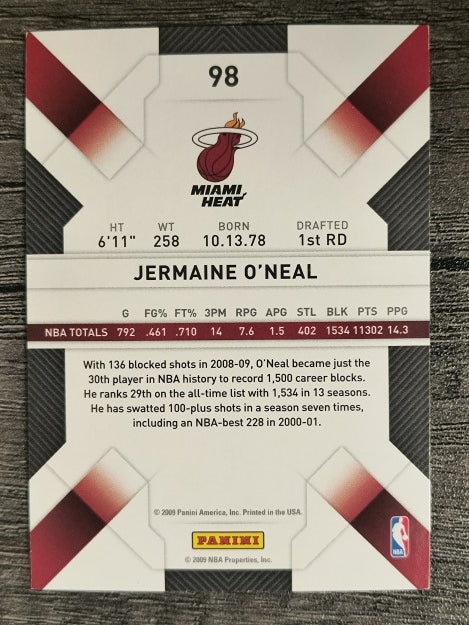 2009-10 Panini Threads Century Proof Orange #98 Jermaine O'Neal