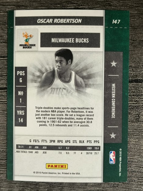 2009-10 Playoff Contenders #147 Oscar Robertson
