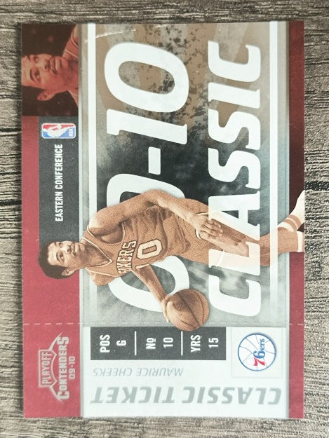 2009-10 Playoff Contenders #150 Maurice Cheeks