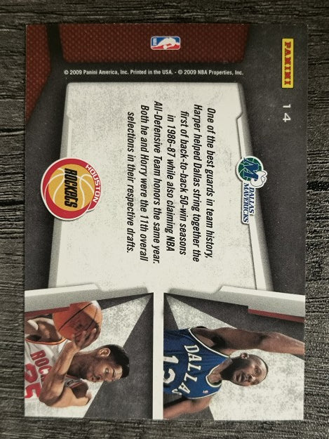 2009-10 Playoff Contenders Draft Tandems #14 Derek Harper/Robert Horry