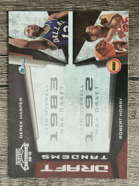 2009-10 Playoff Contenders Draft Tandems #14 Derek Harper/Robert Horry